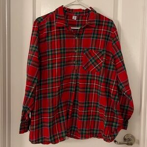 Old Navy maternity flannel top, size XXL